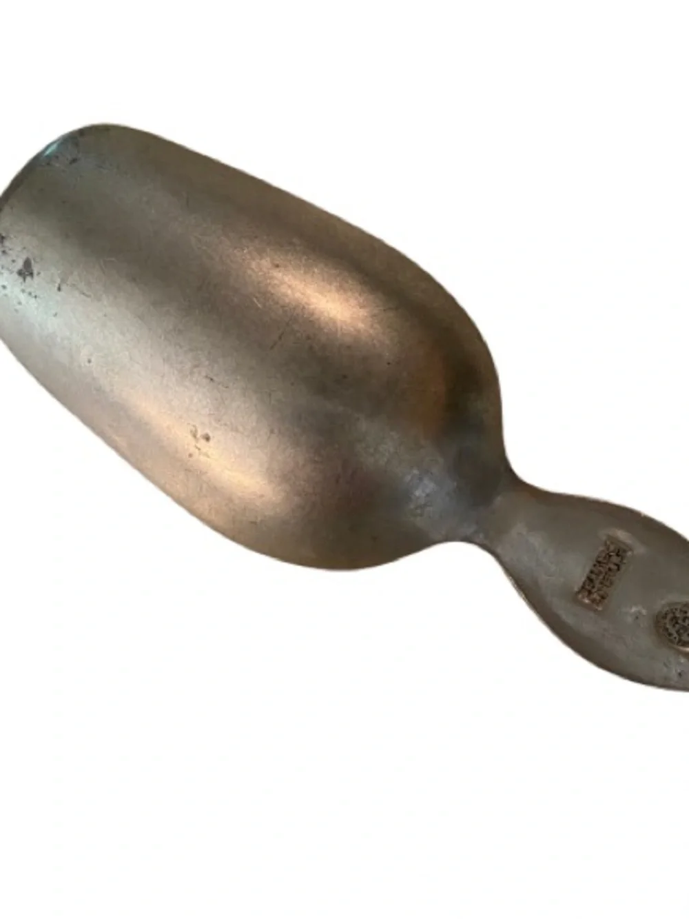 Vintage Stieff Pewter Colonial Williamsburg Restoration Scoop 4.75” Coffee Tea